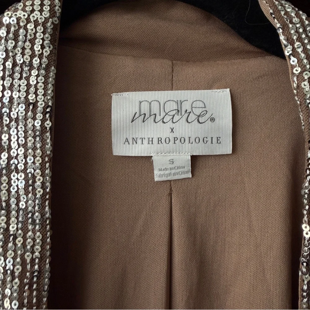 Anthropologie Mare Mare Sequin Duster Jacket | Size Small - Picture 6 of 6